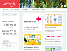 Tablet Screenshot of mairie-maxeville.fr